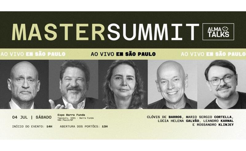 Cortella, Karnal, Clóvis de Barros, Lúcia Helena Galvão e Rossandro Klinjey se reúnem em São Paulo para imersão inédita sobre comportamento humano